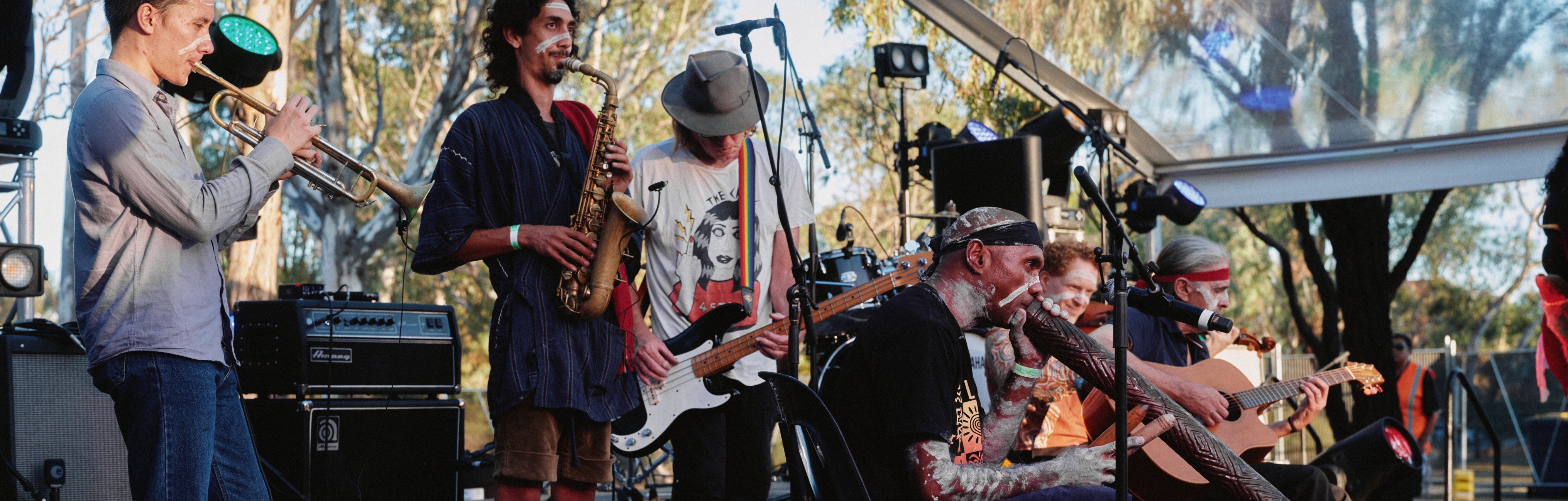 SHUFFLE-PLAY by the Australian Art Orchestra, a curated project of Brunswick Music Festival 2024. Image by Simon Fazio.  