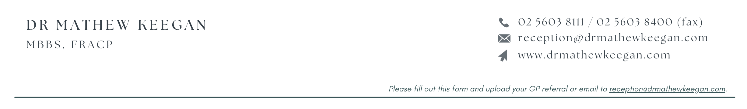 MJK patient letterhead