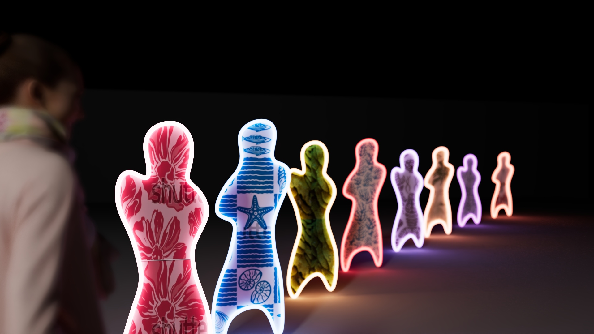Example of Light Sculpture Figurines